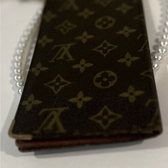 Authentic Louis Vuitton Brown Leather Long Monogram wallet Clutch - Picture 6 of 11